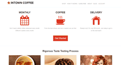 Desktop Screenshot of intowncoffee.com